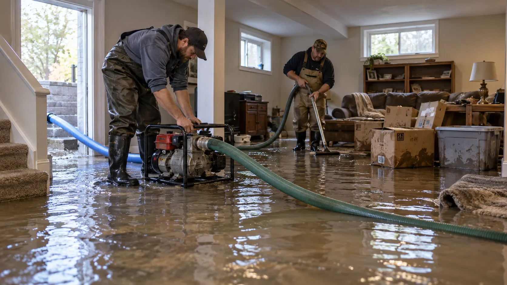 Flooded Basement Cleanup in Houston, TX